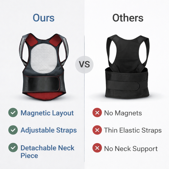 Back Support Belt with Magnetic Design and Adjustable Fit