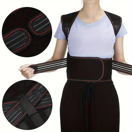 Back Support Belt - Magnetic Design - Adjustable Fit