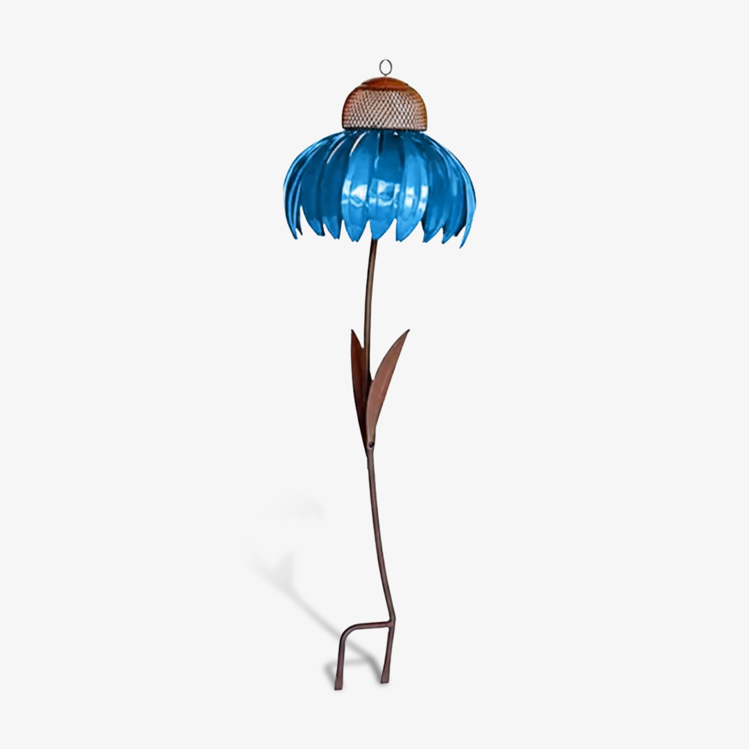 Bird Feeder with Coneflower Design and Outdoor Hanging