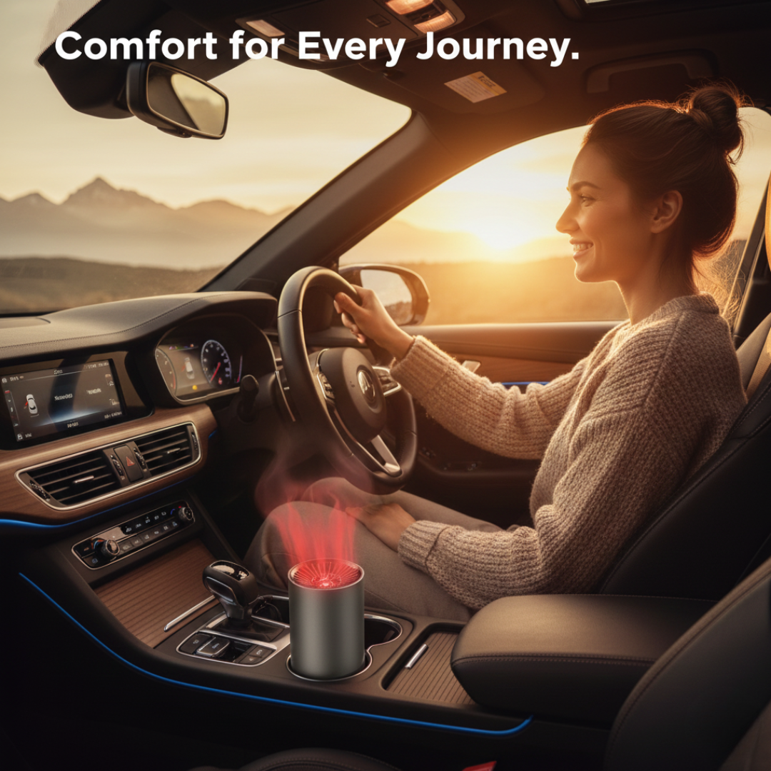 Car Heater Fan with 360° Rotation and Adjustable Airflow