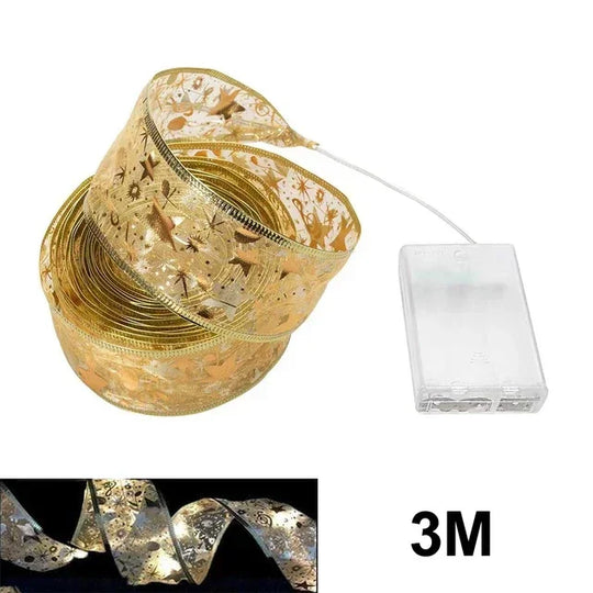 Christmas Lights Ribbon - Twinkle Ribbon - Festive Decoration