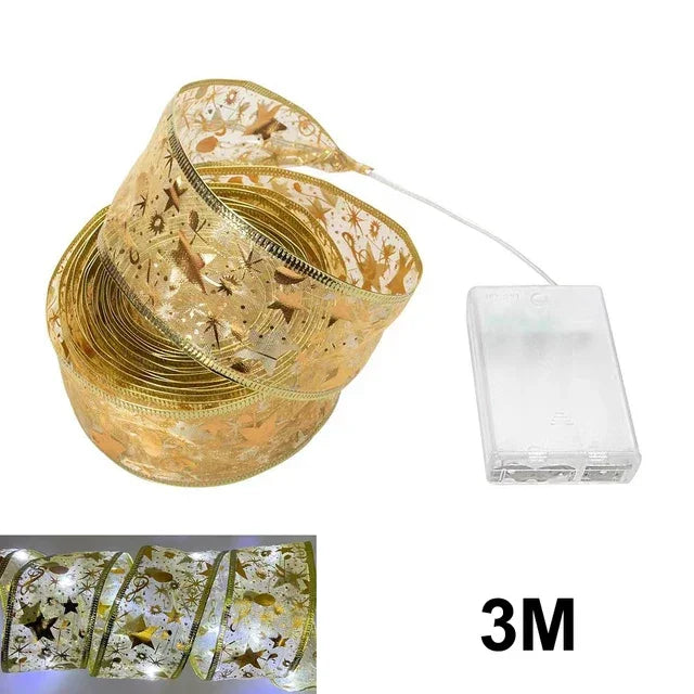 Christmas Lights Ribbon - Twinkle Ribbon - Festive Decoration