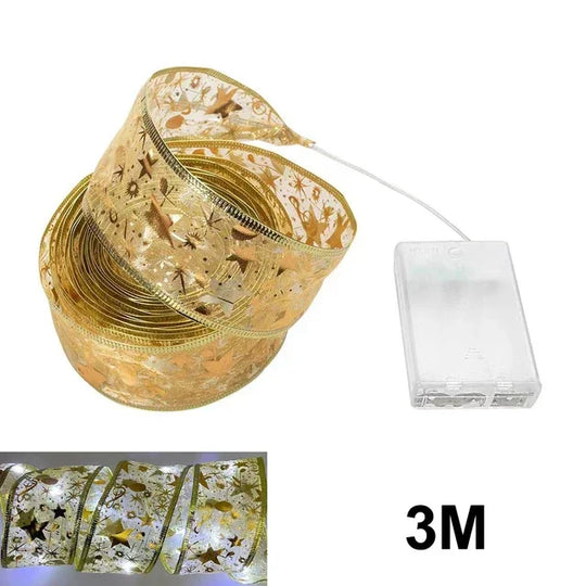 Christmas Lights Ribbon - Twinkle Ribbon - Festive Decoration