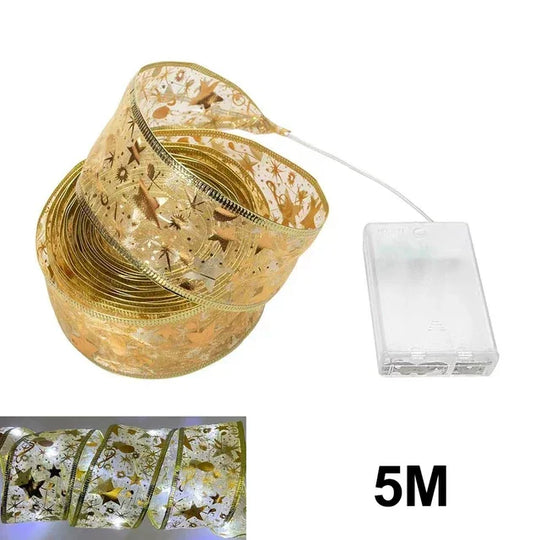 Christmas Lights Ribbon - Twinkle Ribbon - Festive Decoration