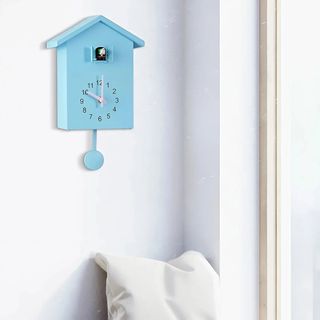 Cuckoo Wall Clock - Minimalist Design - Black and White