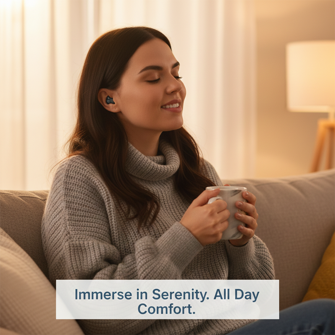 Wireless In-Ear Headphones with Bluetooth Connectivity and Comfortable Fit