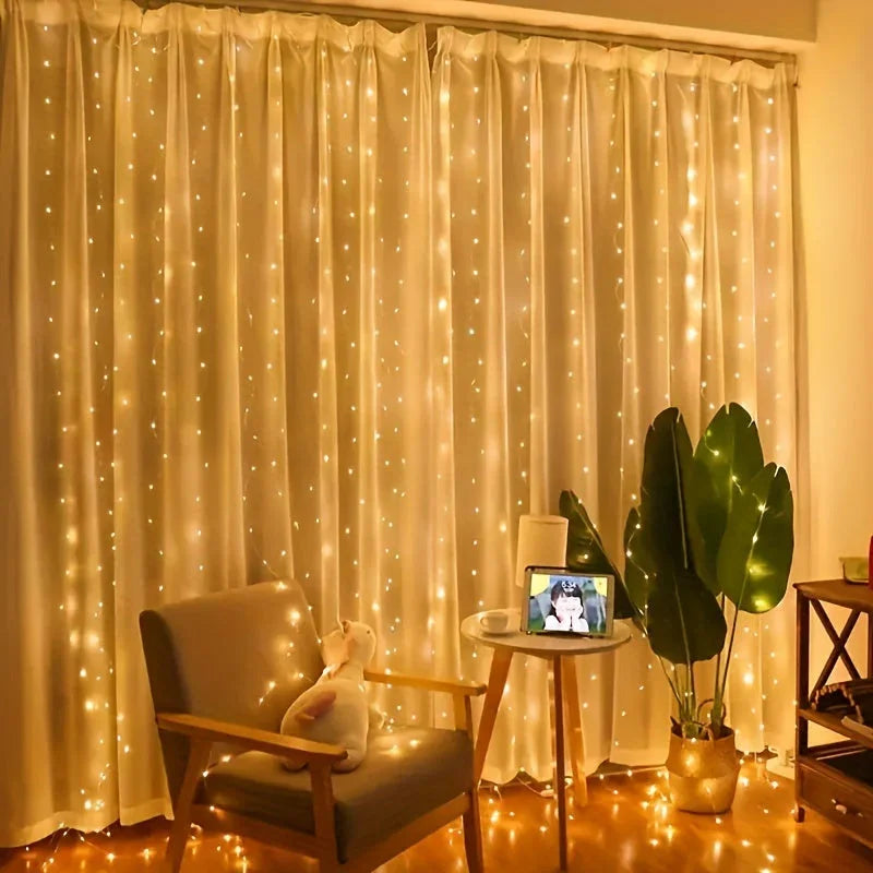 Fairy Light Curtain - USB LED - Remote Control