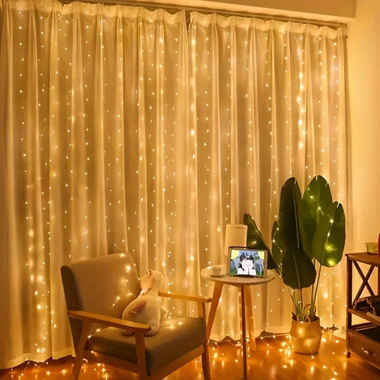 Fairy Light Curtain - USB LED - Remote Control