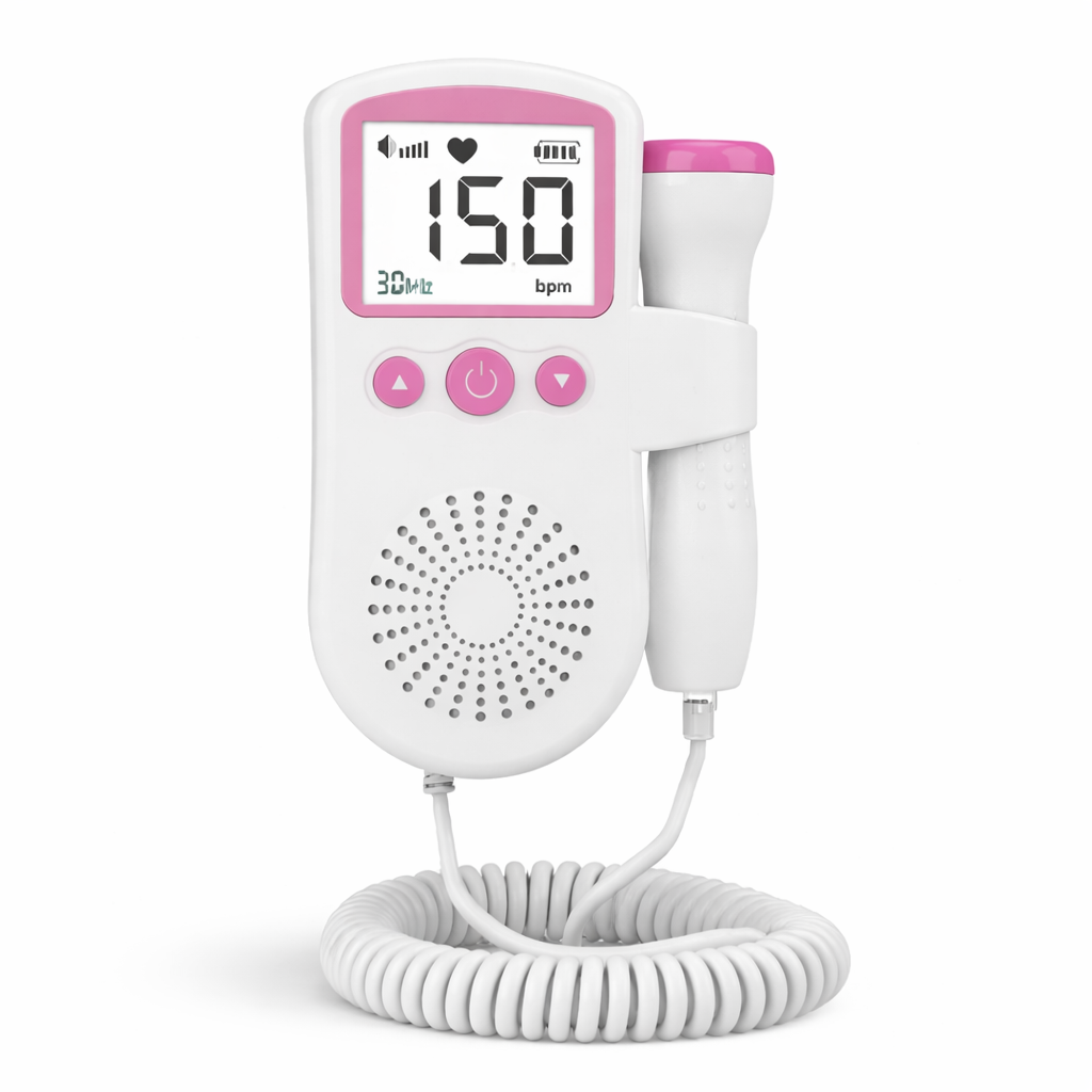 Fetal Doppler Monitor with Heart Rate Detection and Sound Alerts
