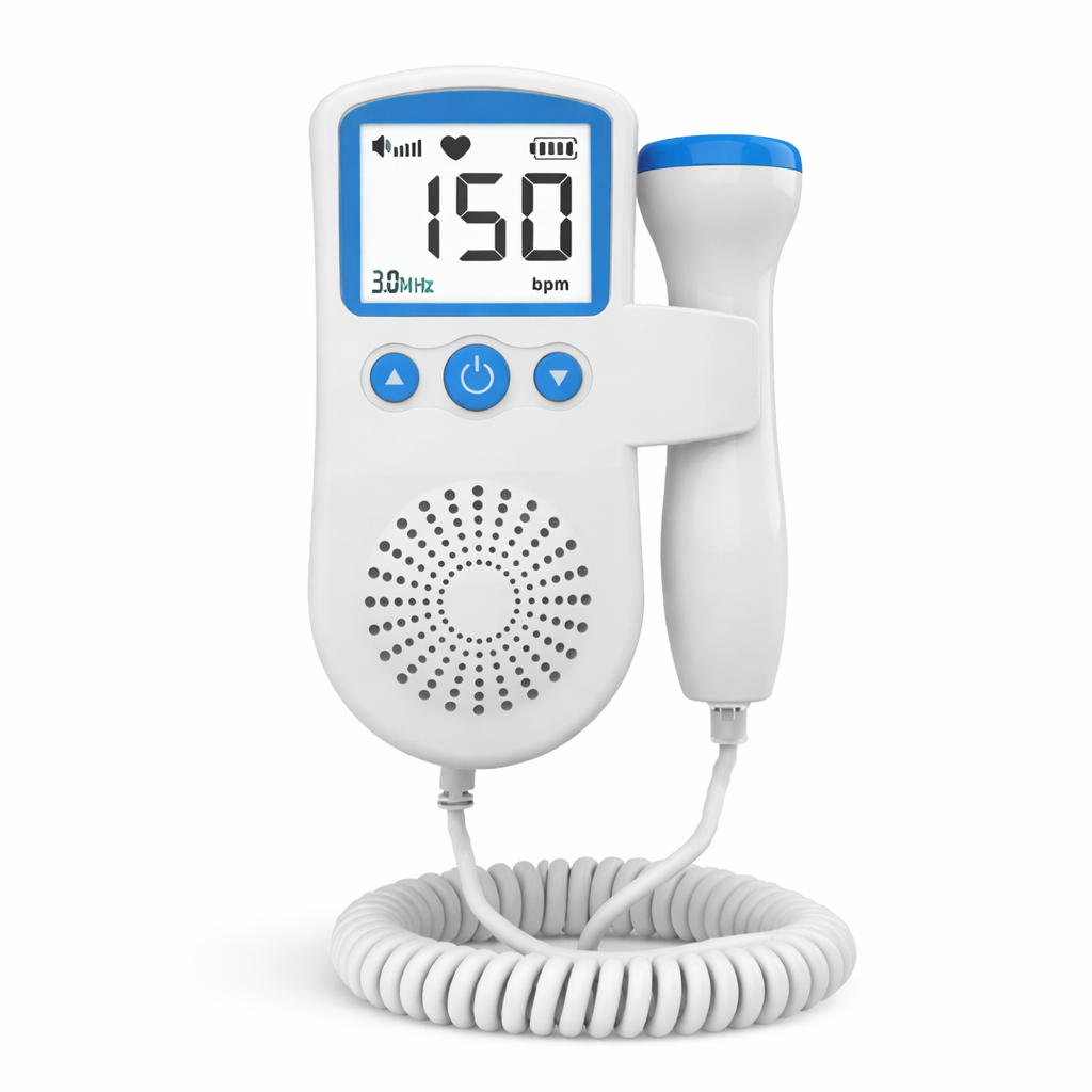 Fetal Doppler Monitor with Heart Rate Detection and Sound Alerts