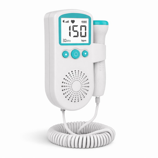 Fetal Doppler Monitor with Heart Rate Detection and Sound Alerts