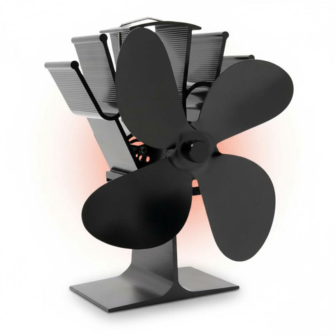 Fireplace Fan - Heat Powered - 4 Blade