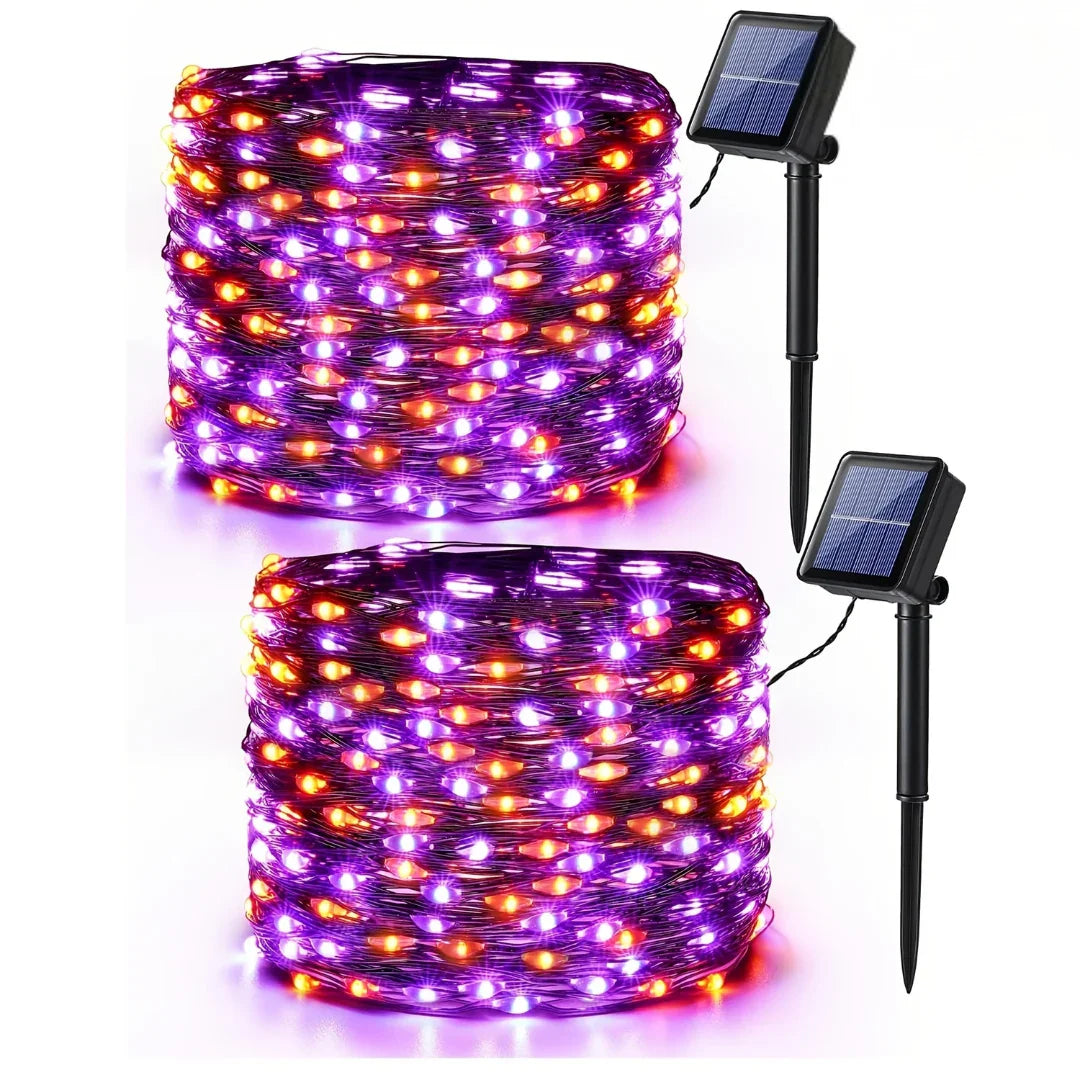 Halloween String Lights - Solar-Powered - Outdoor Decoration