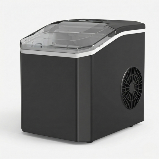 Ice Maker with Self-Cleaning and Portable Design