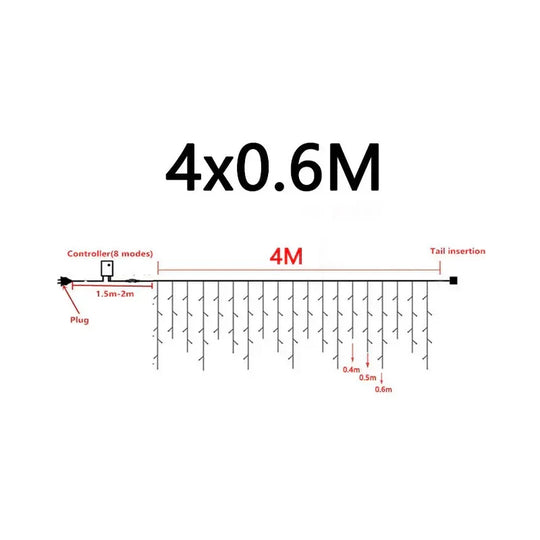 Icicle Lights - Outdoor Lighting - LED Decor