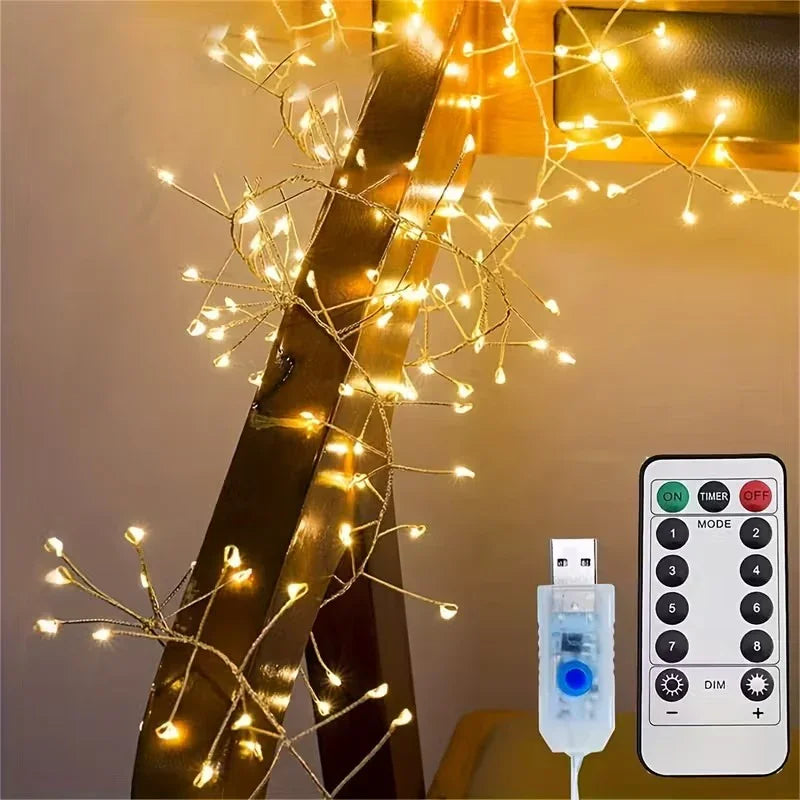 Indoor Christmas LED Lights - USB Powered - Remote Controlled