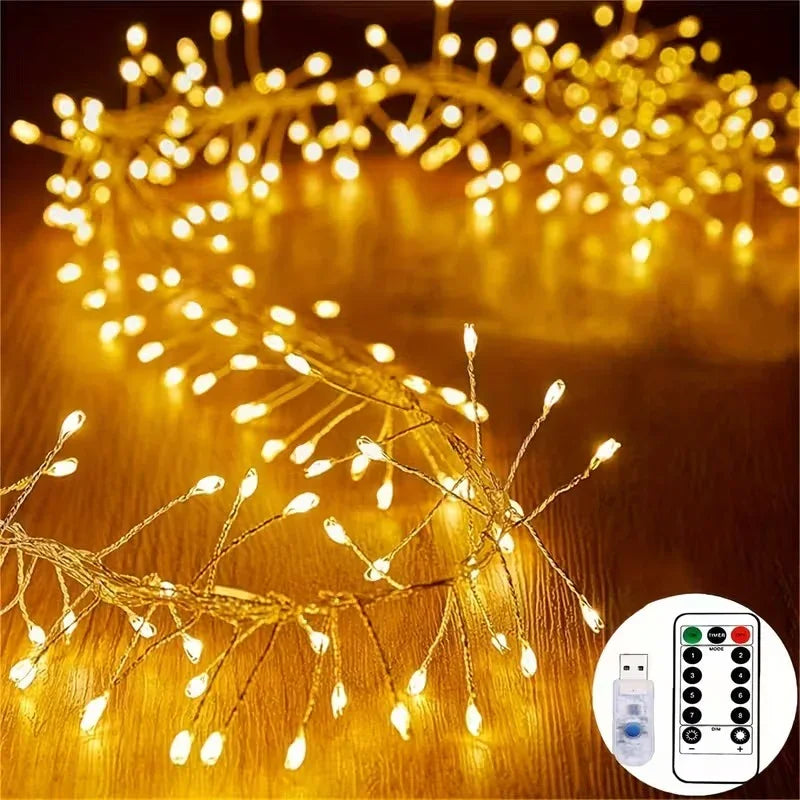 Indoor Christmas LED Lights - USB Powered - Remote Controlled