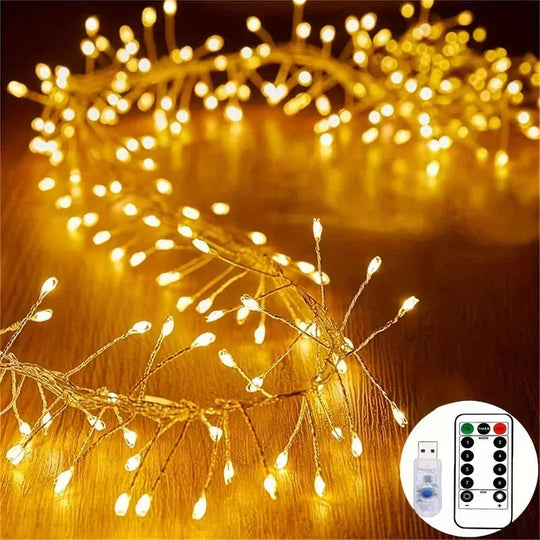 Indoor Christmas LED Lights - USB Powered - Remote Controlled