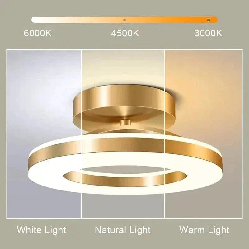 LED Ceiling Light Fixture - Flush Mount - Adjustable Color Temperature - Luvonic