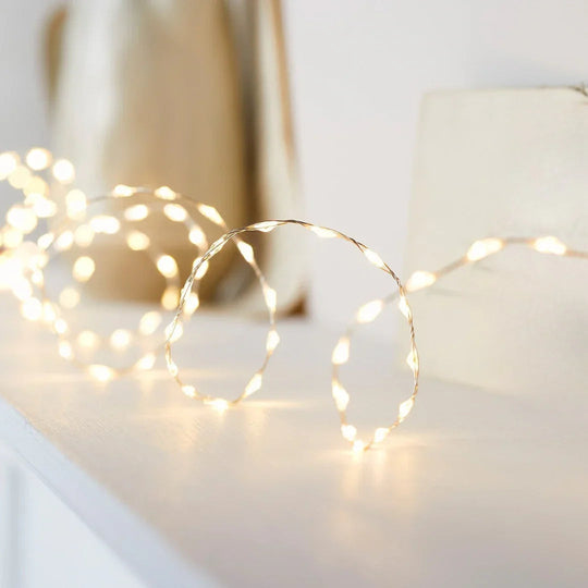 LED Fairy String Lights - Christmas Decoration - Warm White Glow