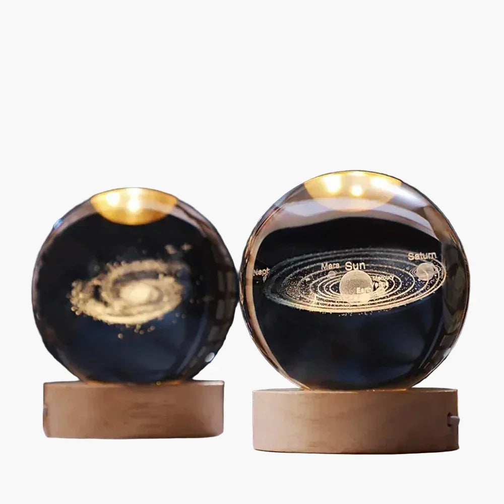 LED Night Light - 3D Crystal Sphere - USB Powered a