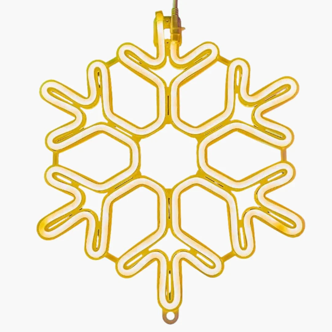 LED Snowflake Lights - Outdoor Decorations - Christmas Lighting