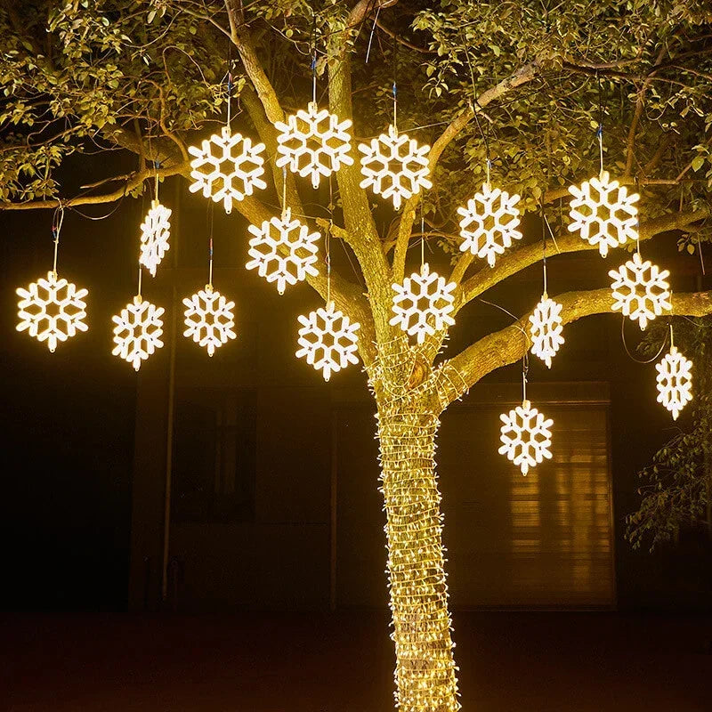 LED Snowflake Lights - Outdoor Decorations - Christmas Lighting