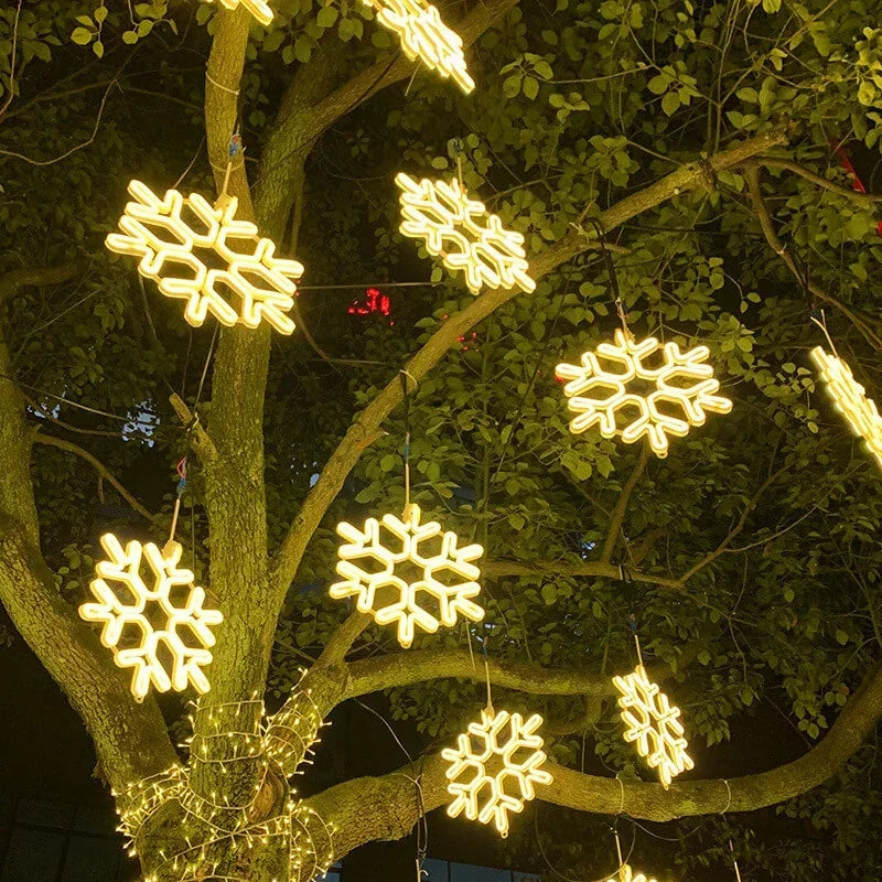 LED Snowflake Lights - Outdoor Decorations - Christmas Lighting