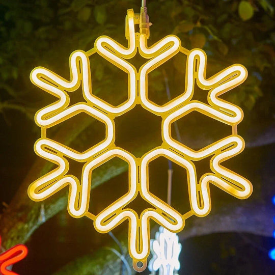 LED Snowflake Lights - Outdoor Decorations - Christmas Lighting