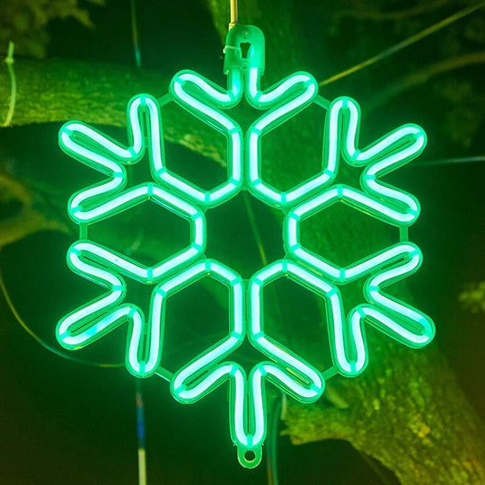LED Snowflake Lights - Outdoor Decorations - Christmas Lighting