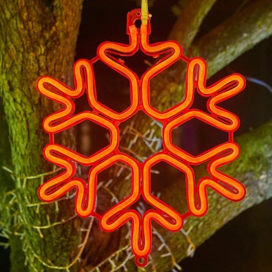 LED Snowflake Lights - Outdoor Decorations - Christmas Lighting