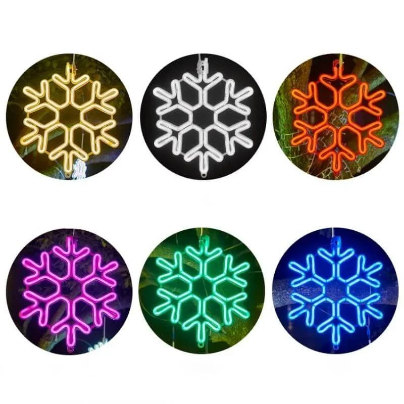 LED Snowflake Lights - Outdoor Decorations - Christmas Lighting