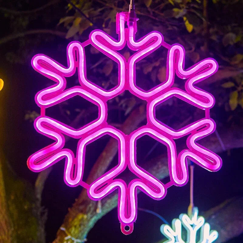 LED Snowflake Lights - Outdoor Decorations - Christmas Lighting