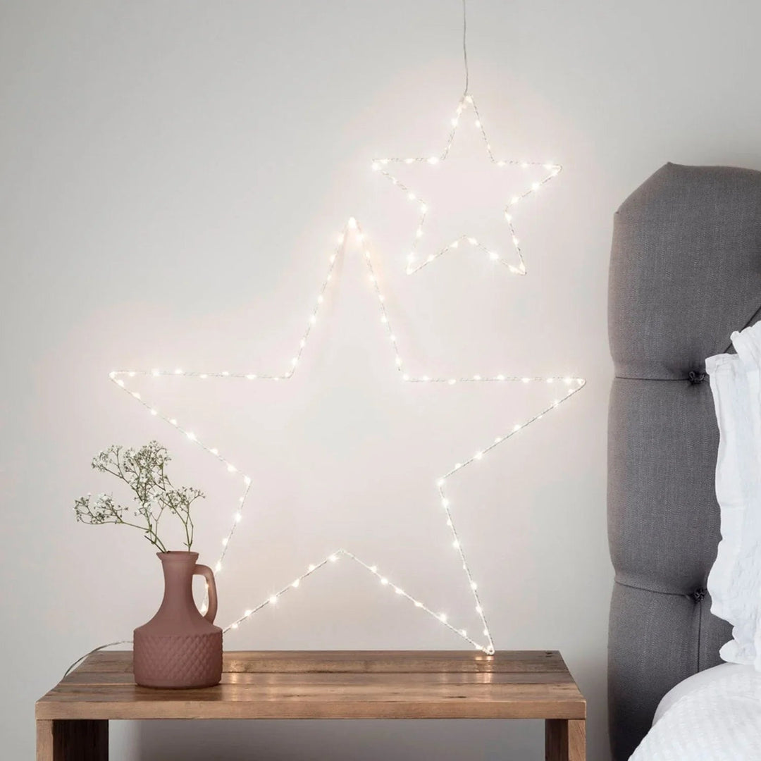 LED Star Lights - Christmas Decorations - Battery Operated