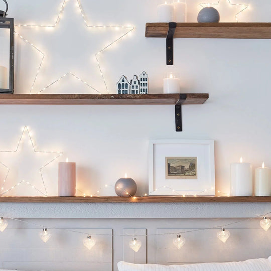LED Star Lights - Christmas Decorations - Battery Operated