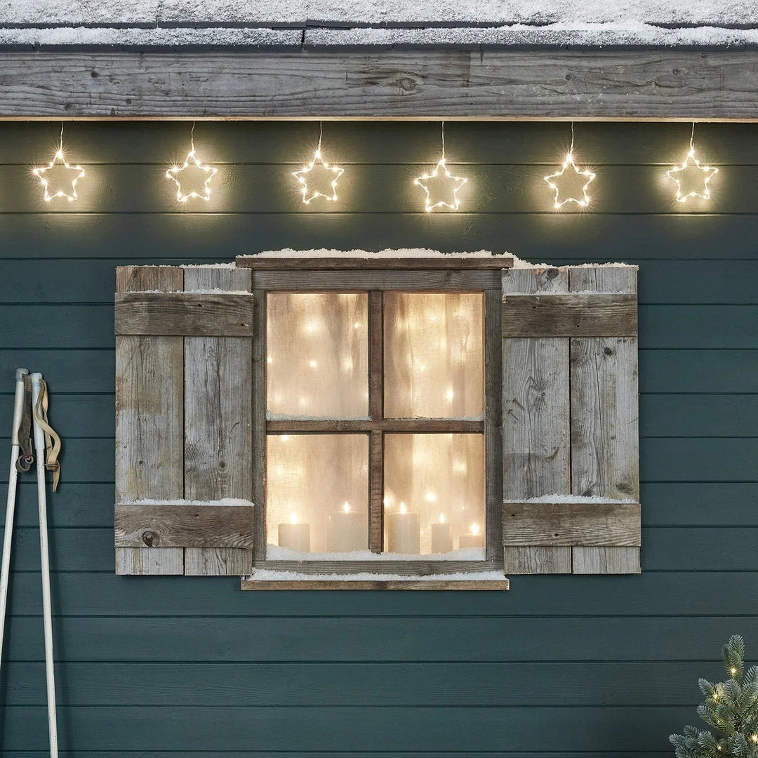 LED Star String Lights - Christmas Decorations - Indoor and Outdoor