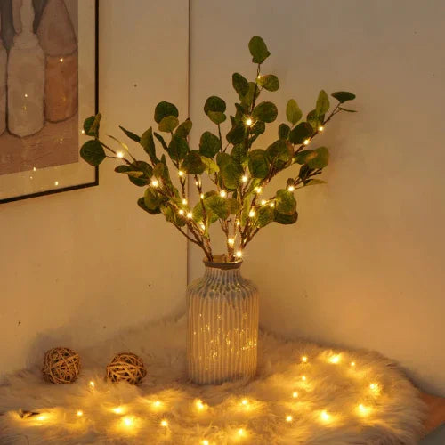 LED Willow Branch Lamp - Ceramic Vase - Indoor Decoration