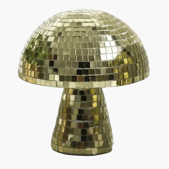 Metal Table Lamp - Mushroom Design - Reflective Tiles - Luvonic