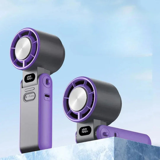 Mini Handheld Fan - Rechargeable - Folding Design