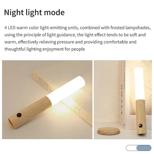 Motion Sensor Night Light - LED Indoor Lighting - Rechargeable - Luvonic