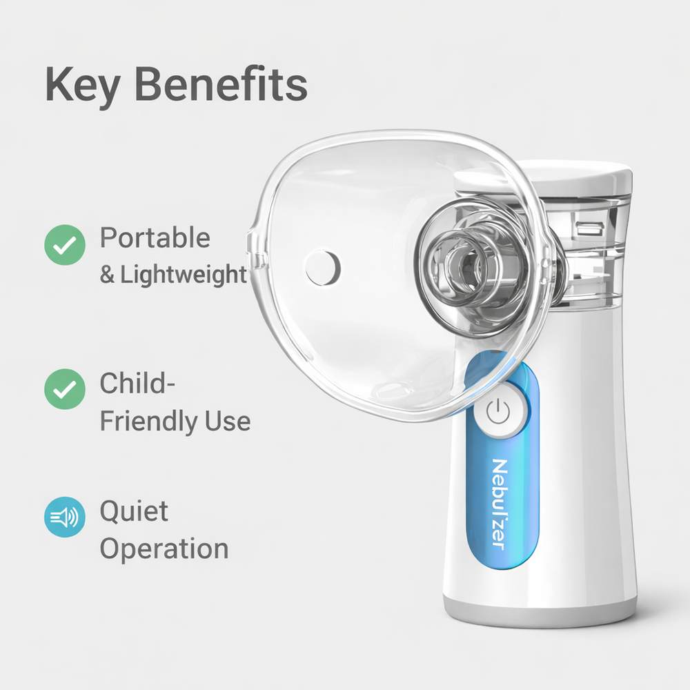 Nebulizer with Portable Design and Child-Friendly Use