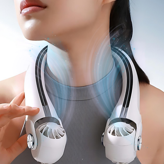 Neck Fan - Wearable Design - Rechargeable Cooling