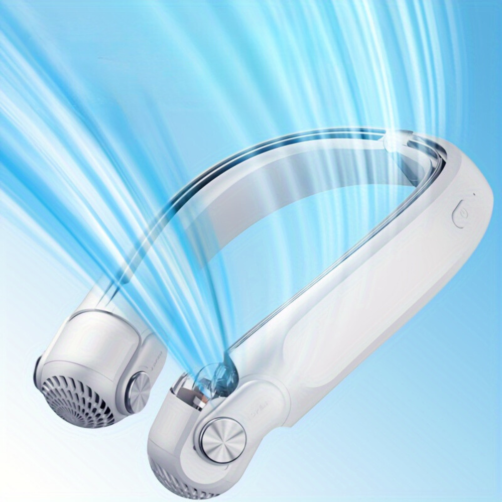Neck Fan - Wearable Design - Rechargeable Cooling