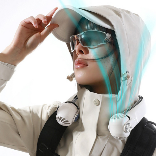 Neck Fan - Wearable Design - Rechargeable Cooling