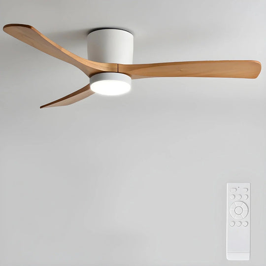 Ceiling Fan Light - Wooden Blades - LED Lighting - Luvonic