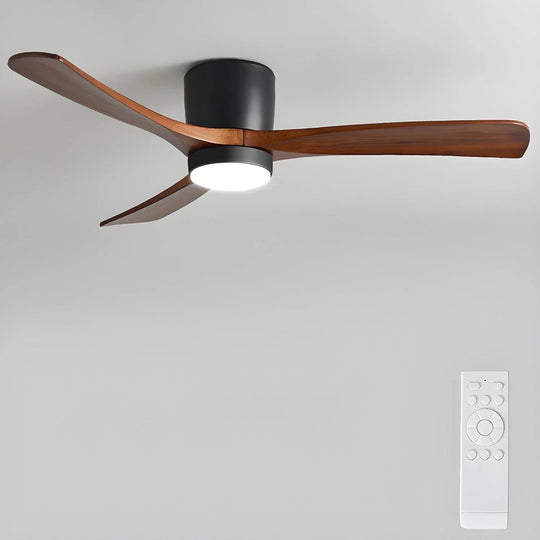 Ceiling Fan Light - Wooden Blades - LED Lighting - Luvonic