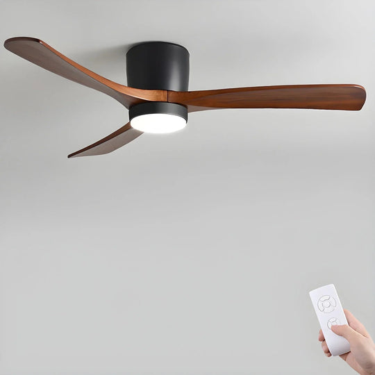 Ceiling Fan Light - Wooden Blades - LED Lighting - Luvonic