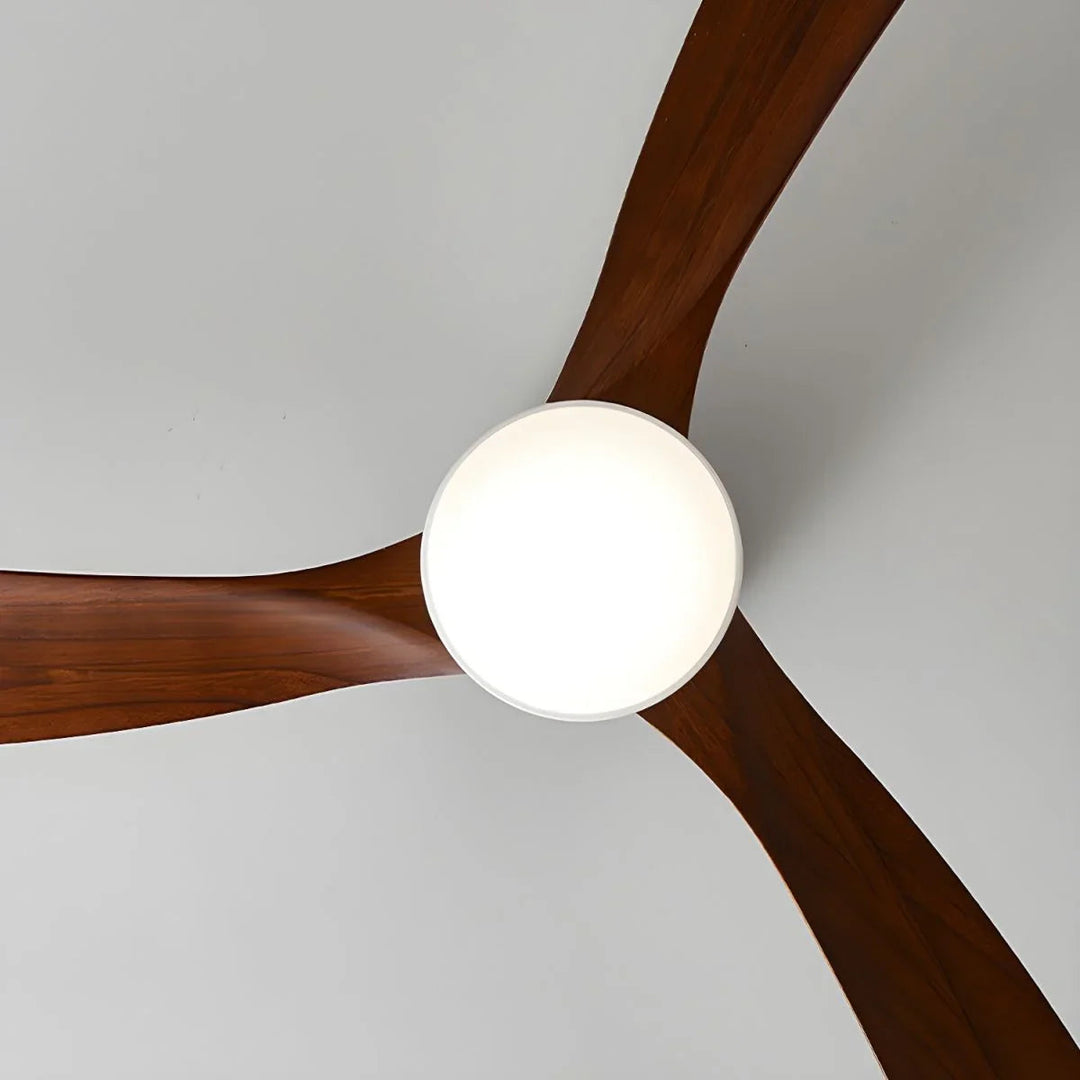 Ceiling Fan Light - Wooden Blades - LED Lighting - Luvonic