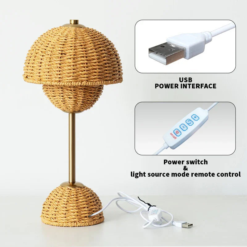 Bamboo Light Fixture - LED Light - USB Powered - Luvonic