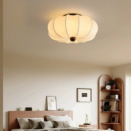 Ceiling Light - Silk Shade - Modern Design - Luvonic